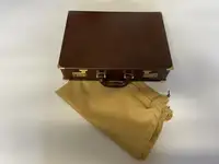 Brown Leather Briefcase 'New and Unused' with 'Chanel' Logo -For Sale