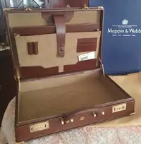 Brown Leather Briefcase 'New and Unused' with 'Chanel' Logo -For Sale