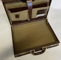 Brown Leather Briefcase 'New and Unused' with 'Chanel' Logo -For Sale