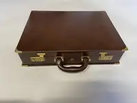 Brown Leather Briefcase 'New and Unused' with 'Chanel' Logo -For Sale