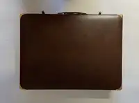 Brown Leather Briefcase 'New and Unused' with 'Chanel' Logo -For Sale