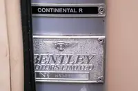 1996 Bentley Continental R-Sold
