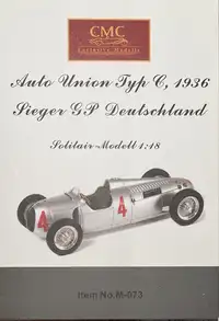 Auto Union Type C CMC M-073 1:18th Scale Sieger GP Deutschla-For Sale