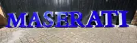 Large 'Maserati' Dealership Sign -Sold
