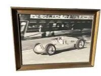 'The Big Klemanaski' Monocrome Image of Nuvoulari in his Aut-Sold