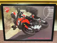 Three Framed Original Ducati Advertising Posters -Sold