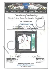 Official Mercedes AMG Petronas Sir Lewis Hamilton-Signed and-Sold