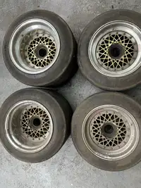 A Set of Four BBS Centrelock Split Rim Alloy Wheels for a Po-For Sale