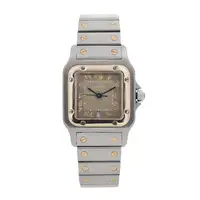 1998 Cartier Santos Bi-Metal Complete with Original Paperwor-For Sale