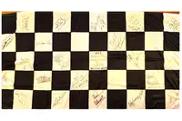 1985 European Grand Prix Multi-Signed Chequered Flag-For Sale