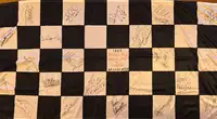 1985 European Grand Prix Multi-Signed Chequered Flag-For Sale