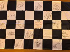 1985 European Grand Prix Multi-Signed Chequered Flag-For Sale