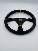 OMP Alcantara Steering Wheel with Horn Push-For Sale