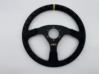 OMP Alcantara Steering Wheel with Horn Push-For Sale