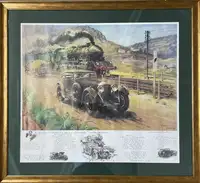 A Brace of Rare Terence Cuneo Bentley Prints-For Sale