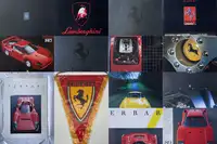 A Selection of Ferrari Calendars Plus Penant-For Sale