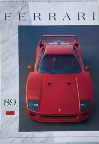 A Selection of Ferrari Calendars Plus Penant-For Sale