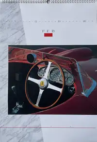 A Selection of Ferrari Calendars Plus Penant-For Sale