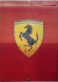 A Selection of Ferrari Calendars Plus Penant-For Sale