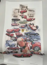 A Selection of Ferrari-Authorised High Quality Posters-For Sale