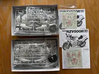 Set of Two Tamiya Yamaha RZV500R 1:12 Scale Models -Sold