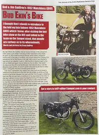 1952 Matchless G80S 498cc-Sold