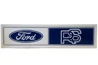 Metal Framed 'Ford RS' Illuminated Sign-For Sale