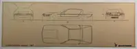 A Fascinating Selection of Ten Bertone Blueprints from the 1-For Sale