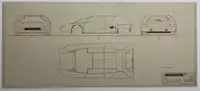 A Fascinating Selection of Ten Bertone Blueprints from the 1-For Sale