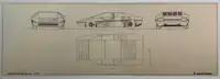 A Fascinating Selection of Ten Bertone Blueprints from the 1-For Sale