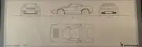 A Fascinating Selection of Ten Bertone Blueprints from the 1-For Sale