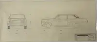 A Fascinating Selection of Ten Bertone Blueprints from the 1-For Sale