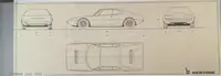 A Fascinating Selection of Ten Bertone Blueprints from the 1-For Sale