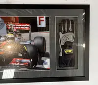 Sir Lewis Hamliton-Signed OMP Racing Glove Presentation-Sold