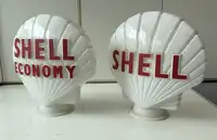 A Pair of 1976 Shell Petrol Pump Globes-For Sale