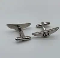 Unused, Plated and Enamelled Rolls-Royce and Bentley Cufflin-For Sale