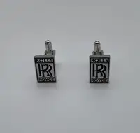 Unused, Plated and Enamelled Rolls-Royce and Bentley Cufflin-For Sale