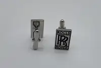 Unused, Plated and Enamelled Rolls-Royce and Bentley Cufflin-For Sale