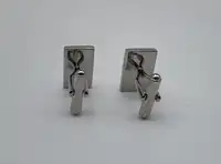 Unused, Plated and Enamelled Rolls-Royce and Bentley Cufflin-For Sale