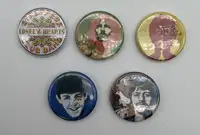Set of Fine and Original Beatles Lapel Badges-For Sale