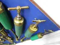 Genuine Vintage Grease Guns Wall Art Display-Sold