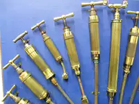 Genuine Vintage Grease Guns Wall Art Display-Sold