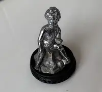 Late 1920s Chrome-Plated Cherub Accessory Mascot-For Sale