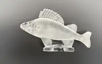 'Perche' Mascot by René Lalique in Opalescent Glass-For Sale