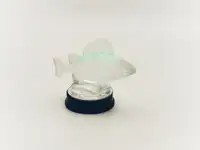 'Perche' Mascot by René Lalique in Opalescent Glass-For Sale