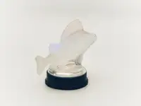 'Perche' Mascot by René Lalique in Opalescent Glass-For Sale