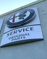 Alfa Romeo Large Illuminted Dealership Sign-For Sale