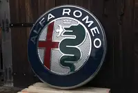 Alfa Romeo Large Illuminted Dealership Sign-For Sale