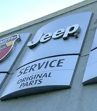 Large Jeep Service and Original Parts Main Dealership Sign -For Sale