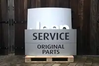 Large Jeep Service and Original Parts Main Dealership Sign -For Sale